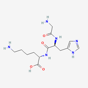 2D Structure of Glycyl-L-Histidyl-L-Lysine